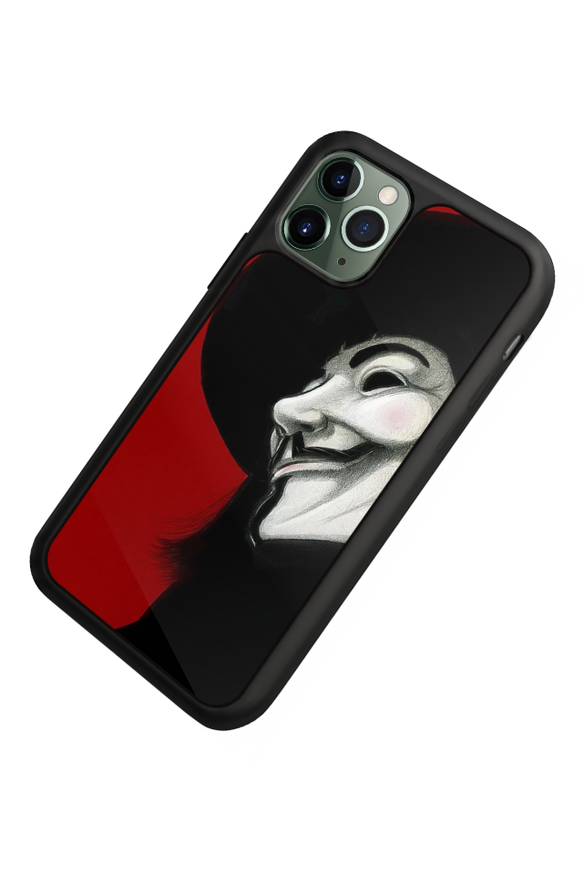 iPhone 11 Pro Max Uyumlu Vendetta Tasarımlı Glossy Premium Kılıf