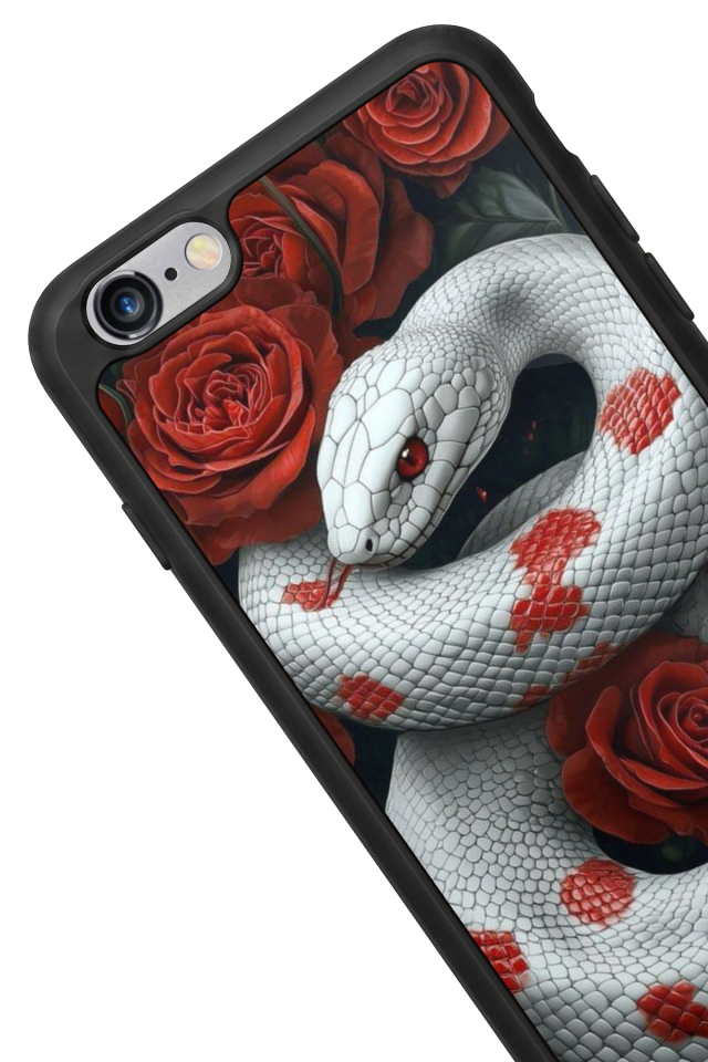 iPhone 6s Plus Uyumlu Yılan Tasarımlı Glossy Premium Kılıf