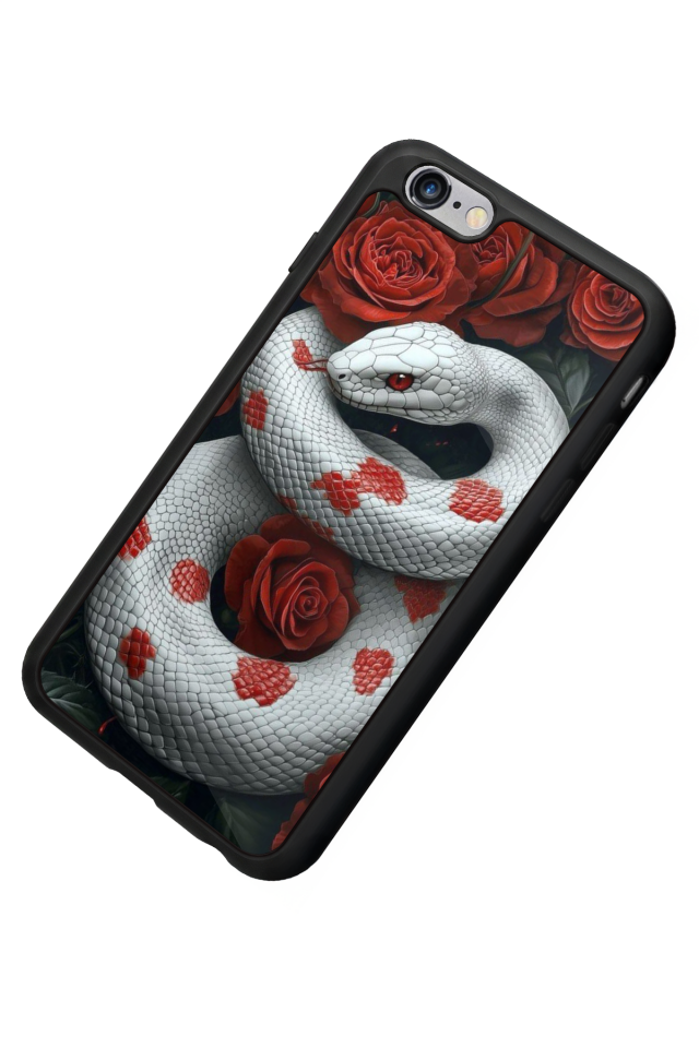 iPhone 6s Plus Uyumlu Yılan Tasarımlı Glossy Premium Kılıf