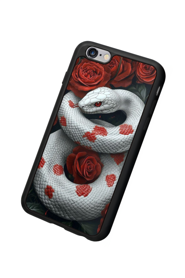 iPhone 6s Plus Uyumlu Yılan Tasarımlı Glossy Premium Kılıf