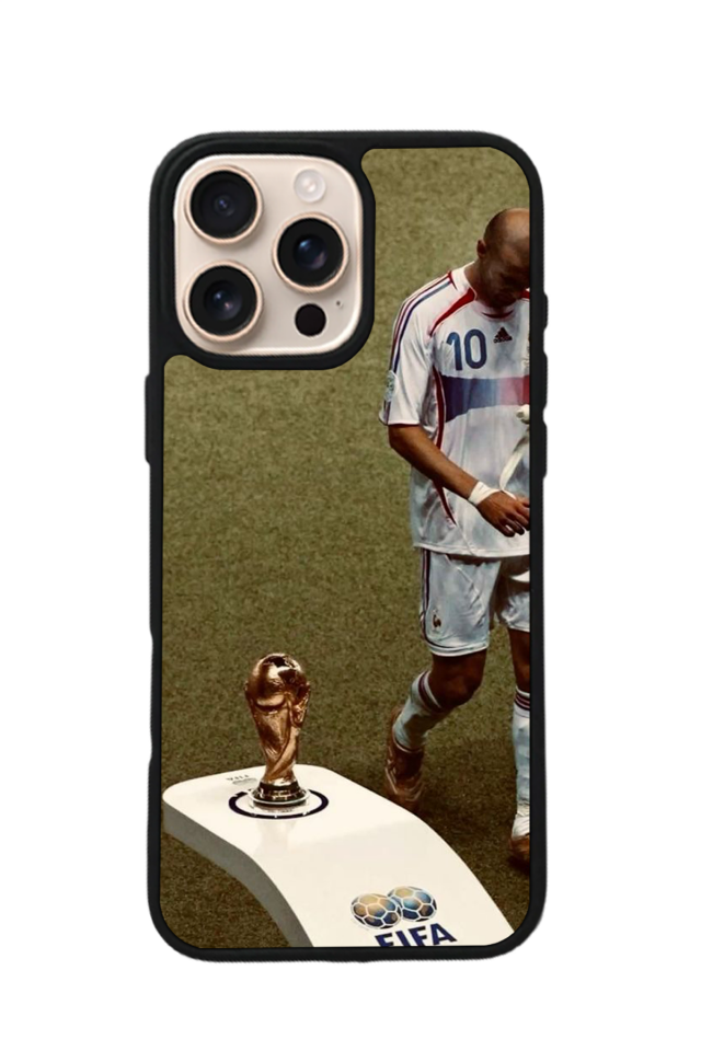 iPhone 14 Pro Uyumlu Zidane Tasarımlı Glossy Premium Kılıf