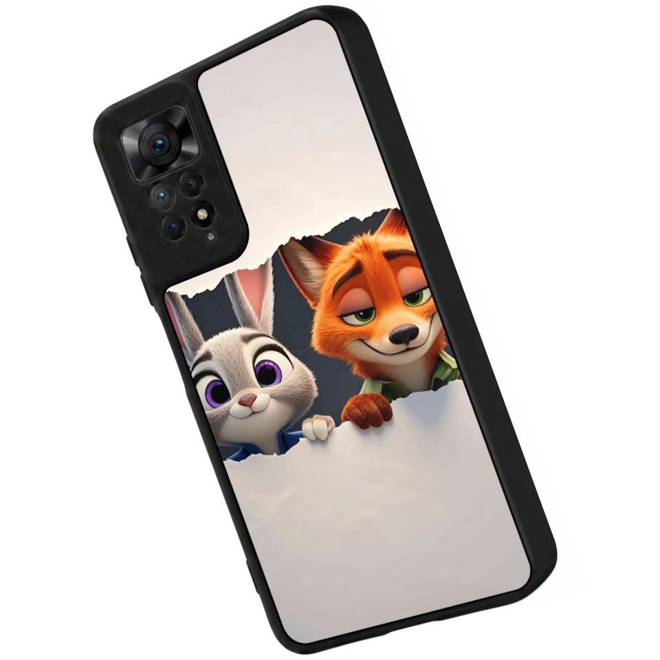 Xiaomi Redmi Note 11 Pro Uyumlu Zootropolis Tasarımlı Glossy Premium Kılıf