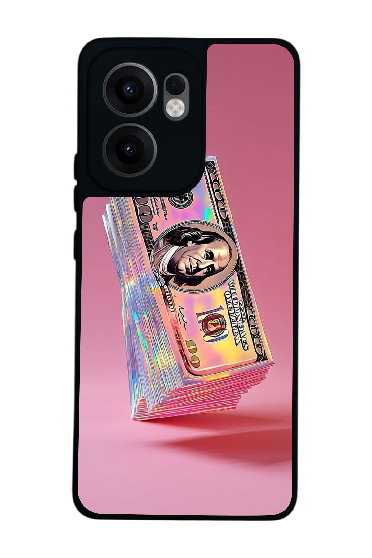 Oppo Reno 13F Uyumlu Money Para Tasarımlı Glossy Premium Kılıf