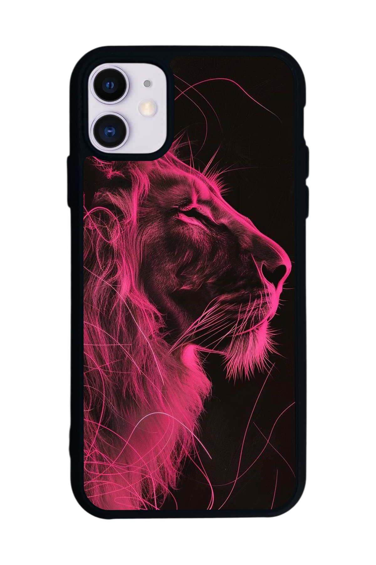 iPhone 11 Uyumlu Aslan Tasarımlı Glossy Premium Kılıf