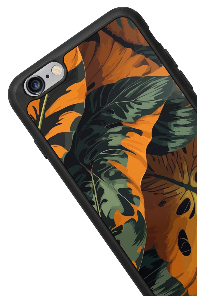iPhone 6 Plus Uyumlu Botanik Tasarımlı Glossy Premium Kılıf