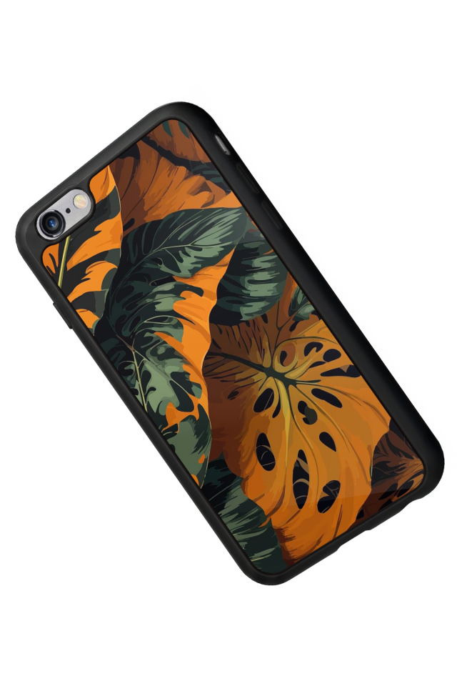 iPhone 6 Plus Uyumlu Botanik Tasarımlı Glossy Premium Kılıf