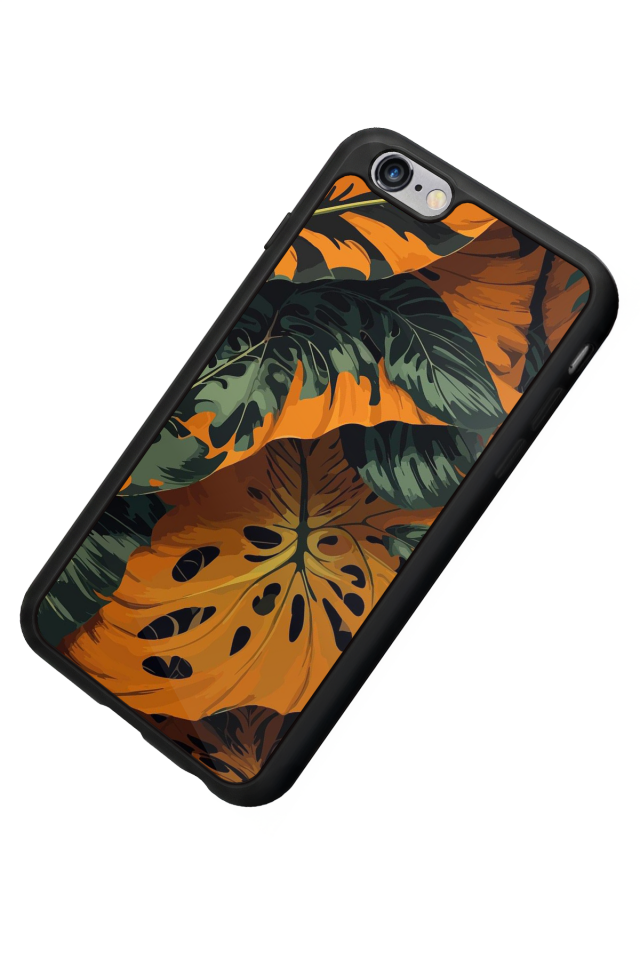 iPhone 6 Plus Uyumlu Botanik Tasarımlı Glossy Premium Kılıf