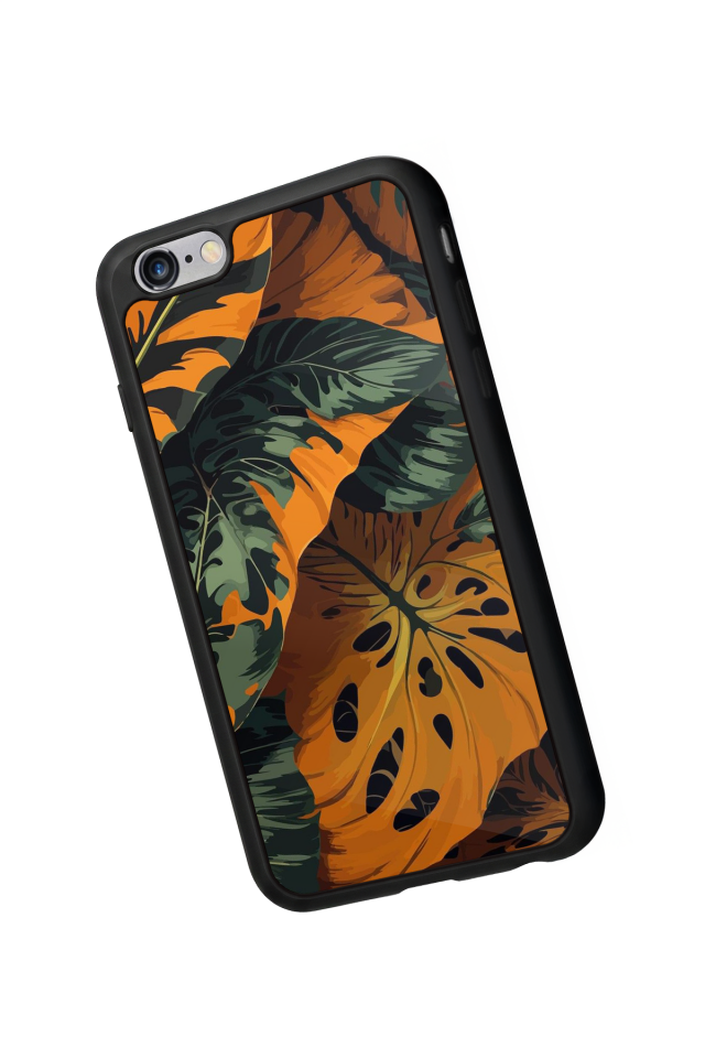 iPhone 6 Plus Uyumlu Botanik Tasarımlı Glossy Premium Kılıf