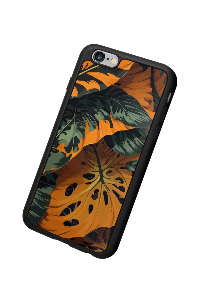 iPhone 6 Plus Uyumlu Botanik Tasarımlı Glossy Premium Kılıf