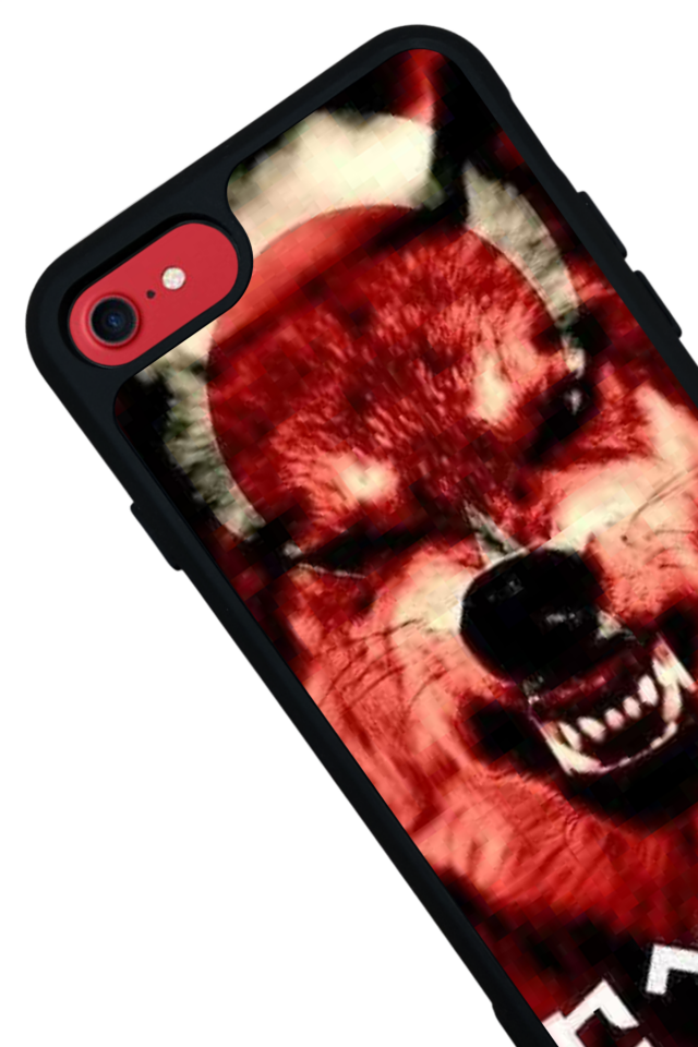 iPhone SE Uyumlu Bozkurt Tasarımlı Glossy Premium Kılıf