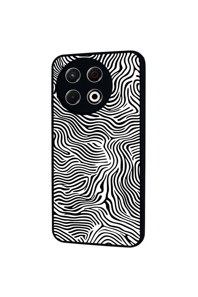 Tecno Spark 30 Pro Uyumlu Çizgi Sanatı Tasarımlı Glossy Premium Kılıf