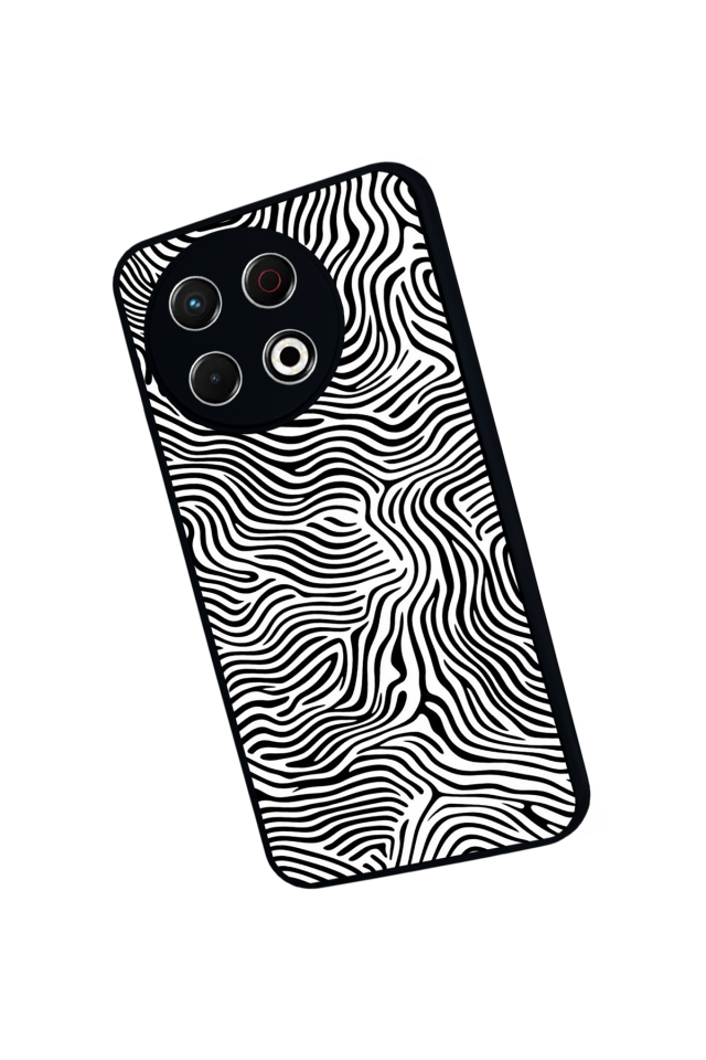 Tecno Spark 30 Pro Uyumlu Çizgi Sanatı Tasarımlı Glossy Premium Kılıf