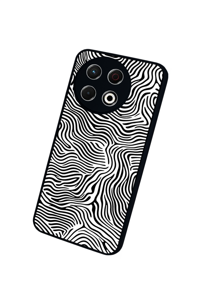 Tecno Spark 30 Pro Uyumlu Çizgi Sanatı Tasarımlı Glossy Premium Kılıf