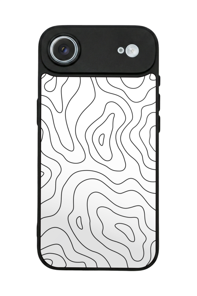 iPhone 17 Air Uyumlu Çizgi Sanatı Tasarımlı Glossy Premium Kılıf