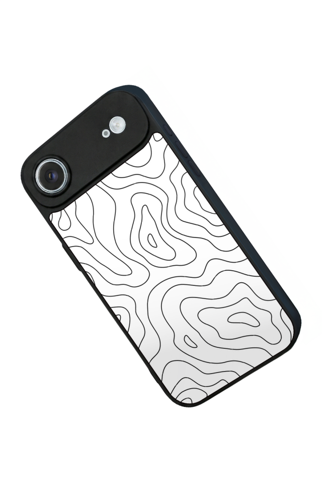 iPhone 17 Air Uyumlu Çizgi Sanatı Tasarımlı Glossy Premium Kılıf