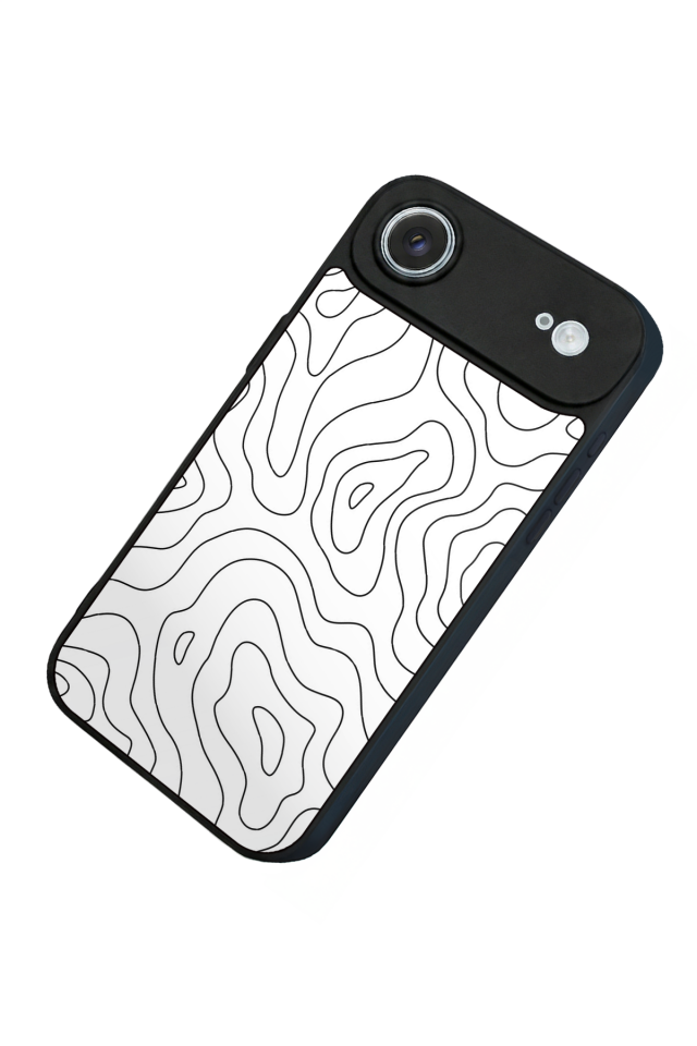iPhone 17 Air Uyumlu Çizgi Sanatı Tasarımlı Glossy Premium Kılıf