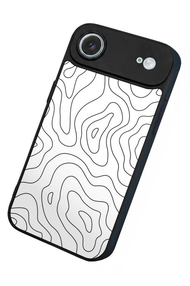 iPhone 17 Air Uyumlu Çizgi Sanatı Tasarımlı Glossy Premium Kılıf