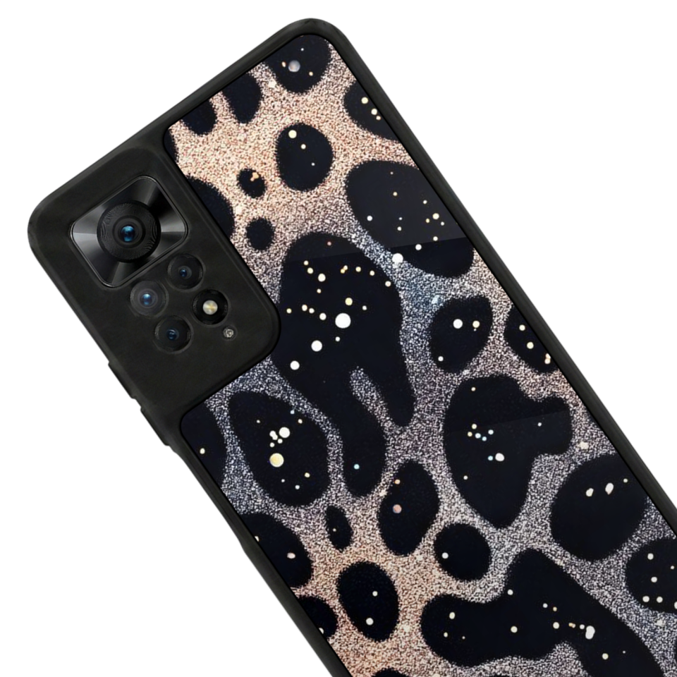 Xiaomi Redmi Note 11 Pro Uyumlu Hologram Leopar Tasarımlı Glossy Premium Kılıf