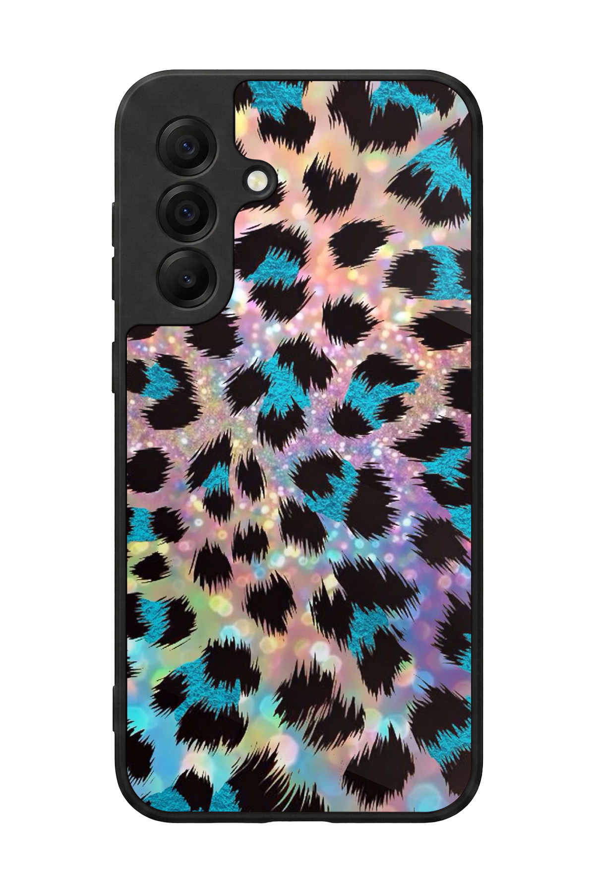 Samsung Galaxy A17 Uyumlu Hologram Leopar Tasarımlı Glossy Premium Kılıf