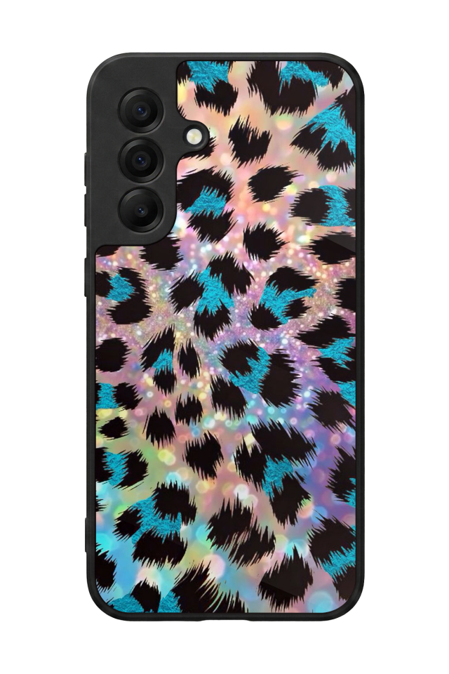 Samsung Galaxy A17 Uyumlu Hologram Leopar Tasarımlı Glossy Premium Kılıf