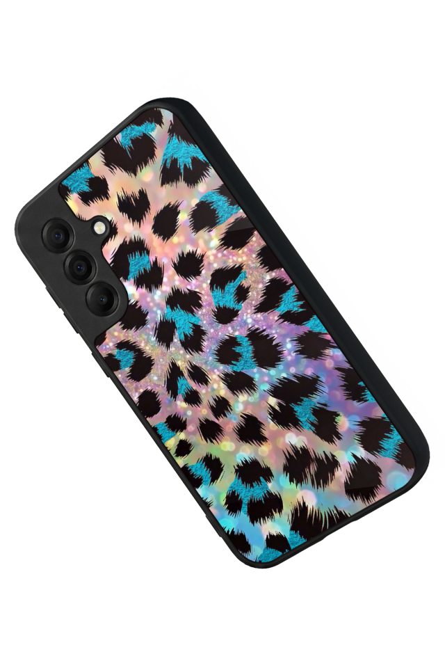 Samsung Galaxy A17 Uyumlu Hologram Leopar Tasarımlı Glossy Premium Kılıf