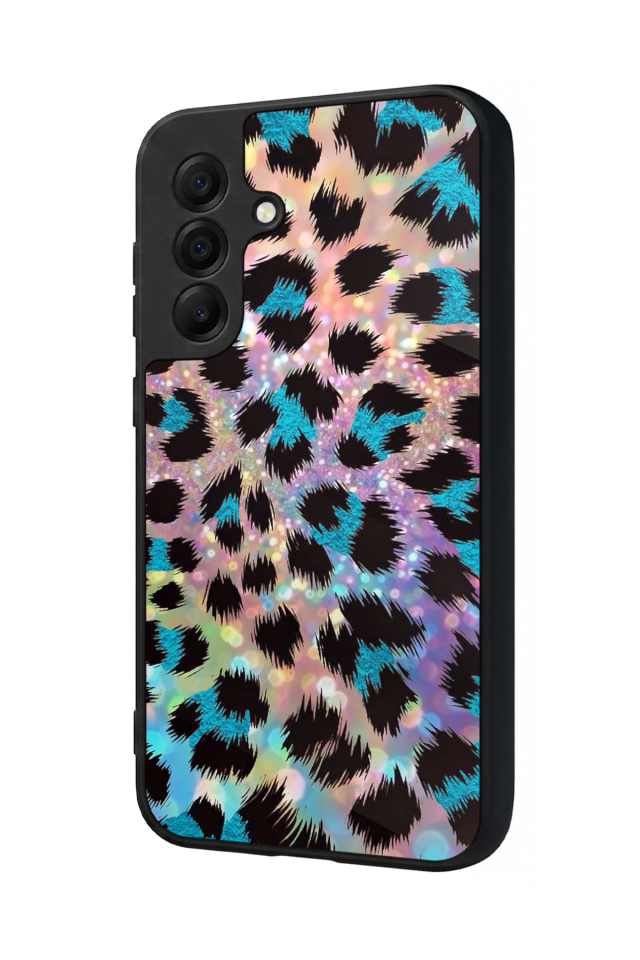 Samsung Galaxy A17 Uyumlu Hologram Leopar Tasarımlı Glossy Premium Kılıf
