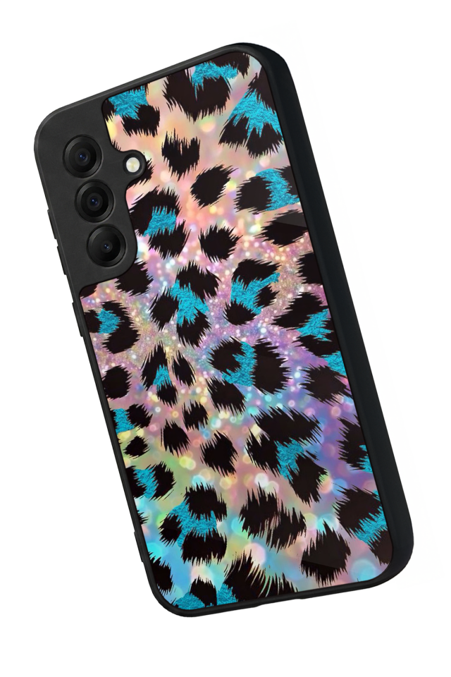 Samsung Galaxy A17 Uyumlu Hologram Leopar Tasarımlı Glossy Premium Kılıf