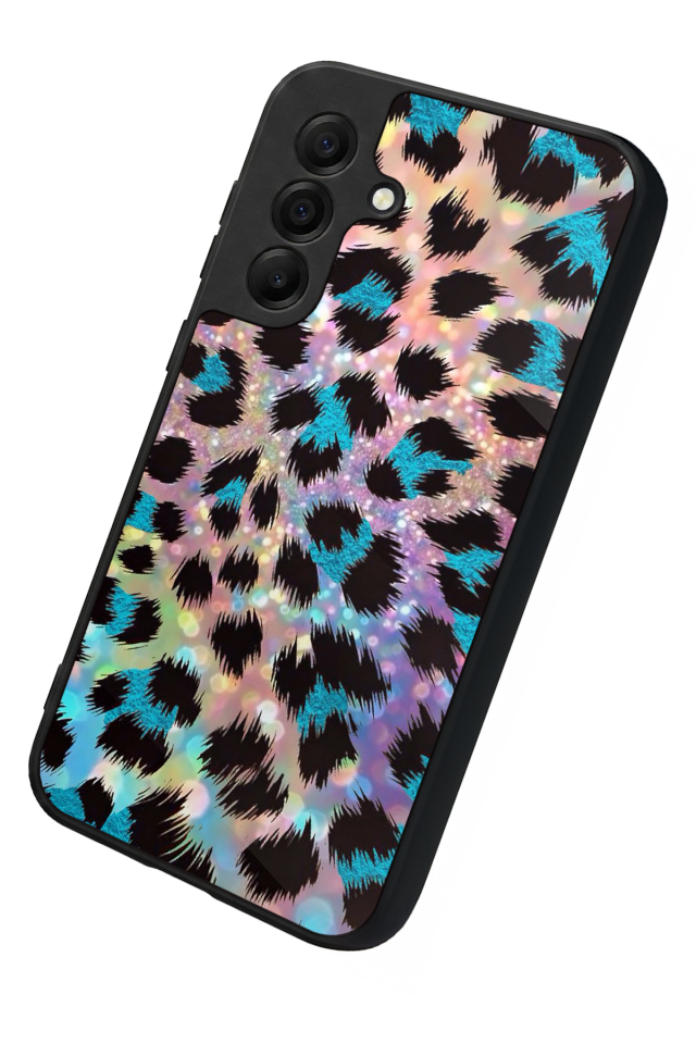 Samsung Galaxy A17 Uyumlu Hologram Leopar Tasarımlı Glossy Premium Kılıf