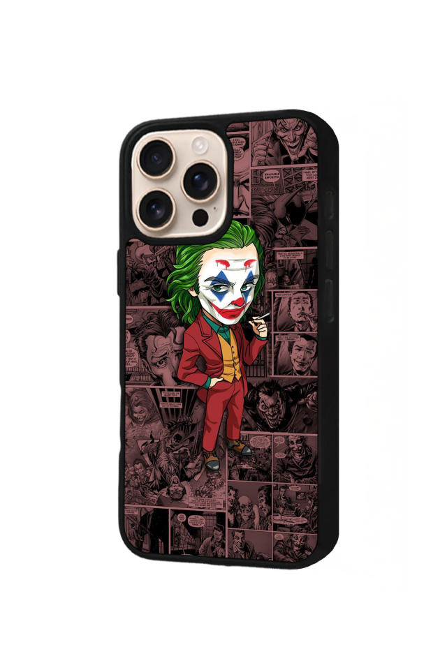 iPhone 16 Pro Uyumlu Joker Tasarımlı Glossy Premium Kılıf