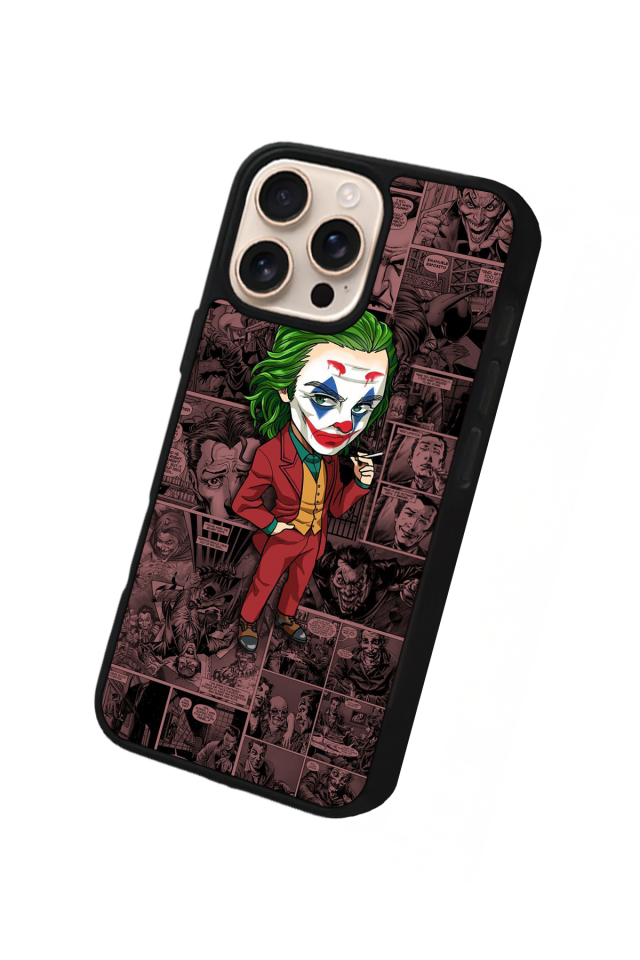 iPhone 16 Pro Uyumlu Joker Tasarımlı Glossy Premium Kılıf
