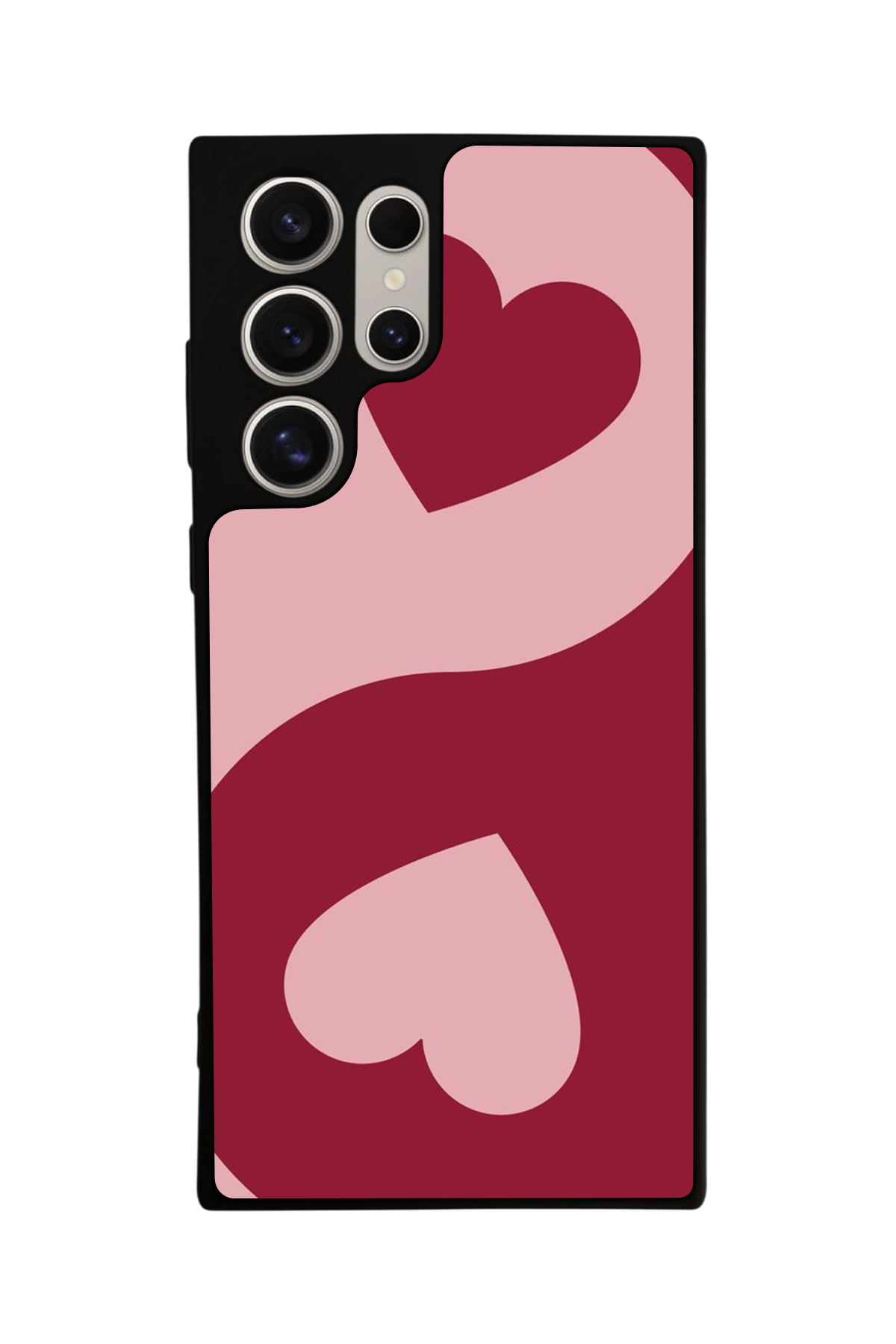 Samsung Galaxy S22 Ultra Uyumlu Kalp Love Tasarımlı Glossy Premium Kılıf