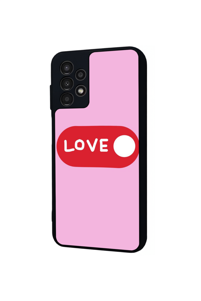 Samsung Galaxy A23 Uyumlu Kalp Love Tasarımlı Glossy Premium Kılıf