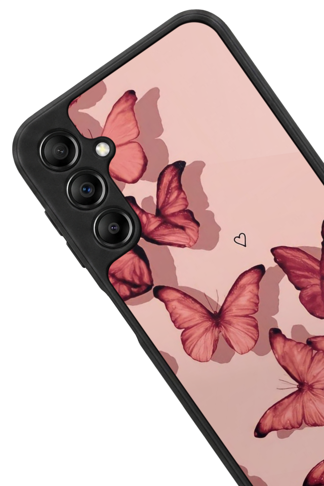 Samsung Galaxy A14 Uyumlu Kelebek Tasarımlı Glossy Premium Kılıf