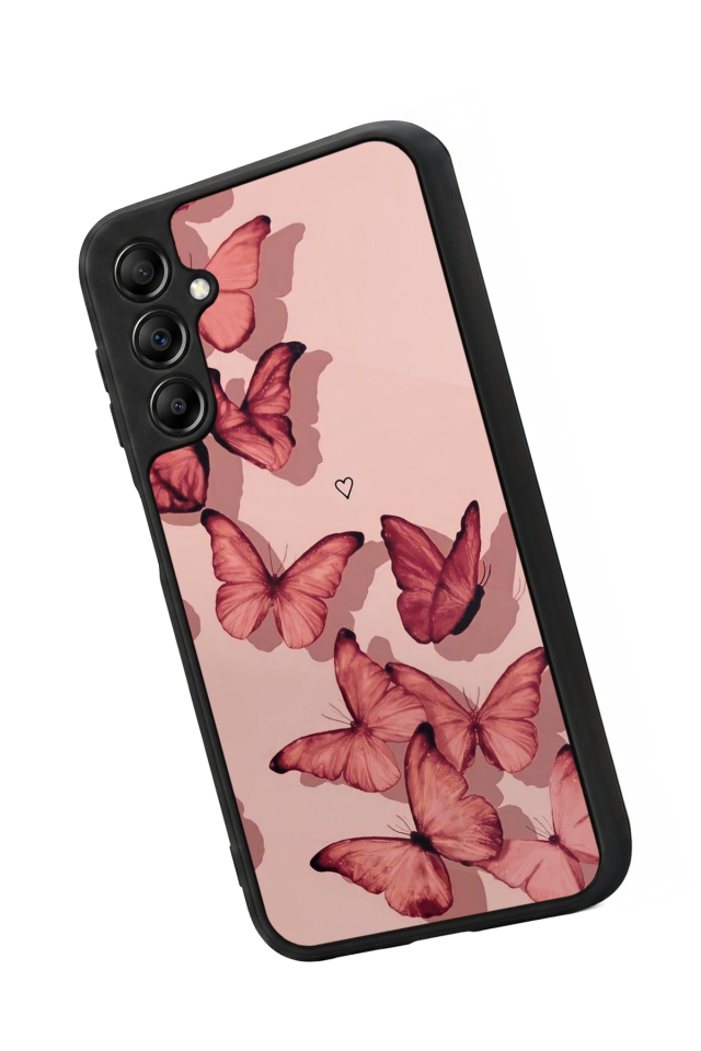 Samsung Galaxy A14 Uyumlu Kelebek Tasarımlı Glossy Premium Kılıf