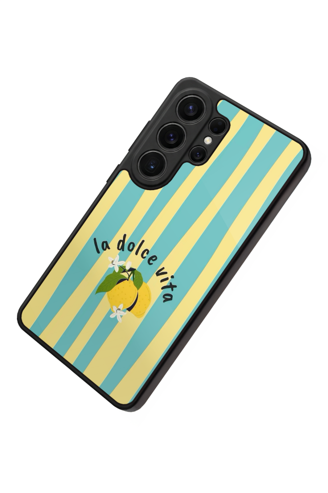Samsung Galaxy S26 Ultra Uyumlu Limon Tasarımlı Glossy Premium Kılıf