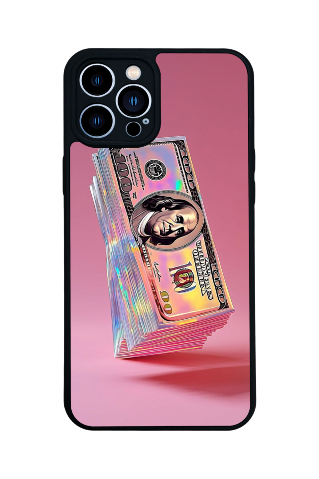 iPhone 12 Pro Max Uyumlu Money Para Tasarımlı Glossy Premium Kılıf