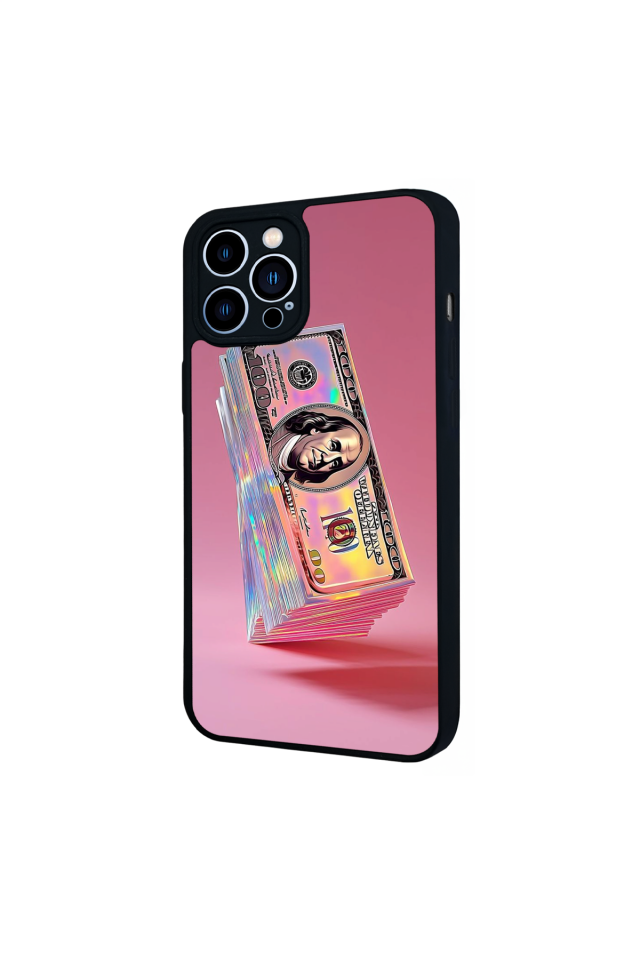 iPhone 12 Pro Max Uyumlu Money Para Tasarımlı Glossy Premium Kılıf