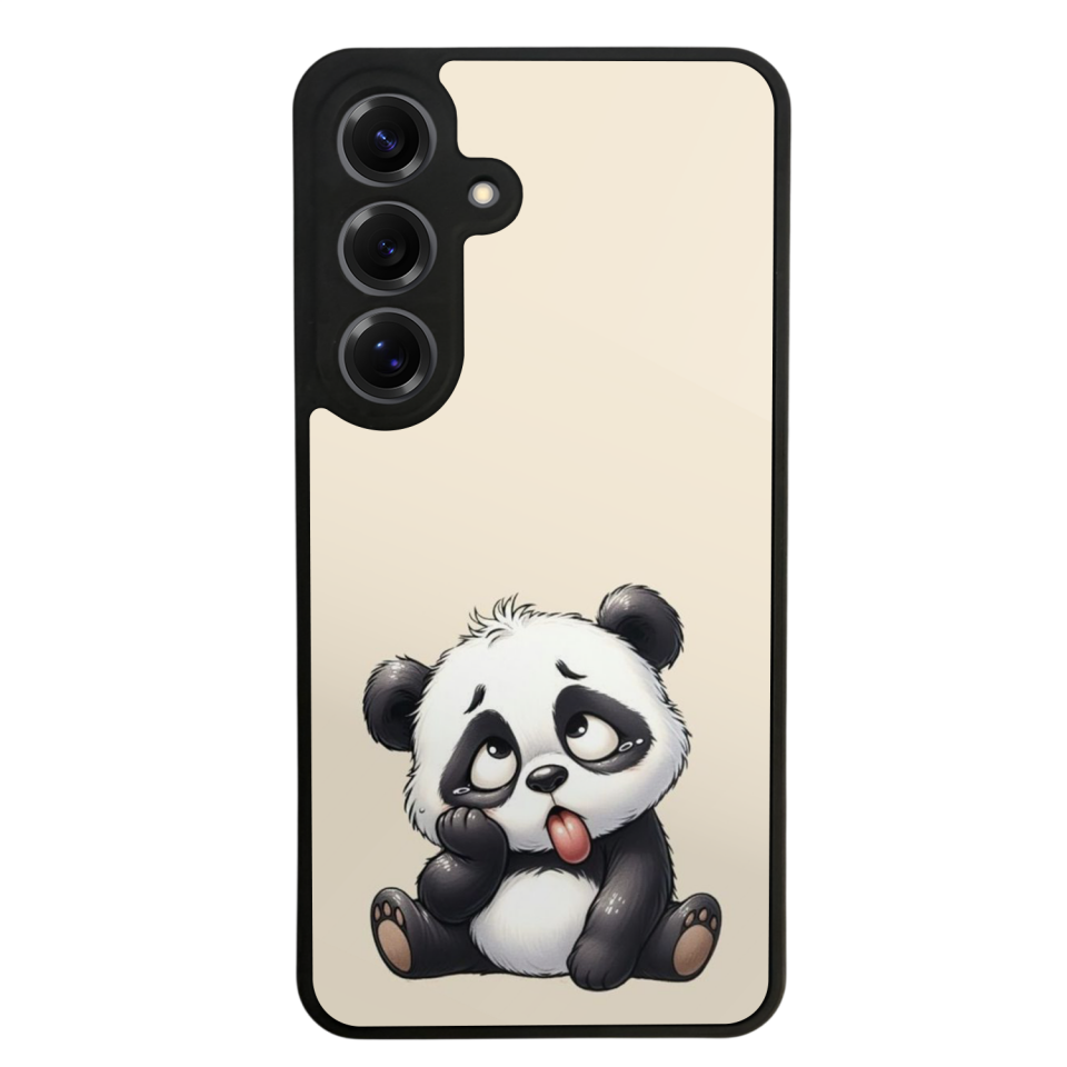Samsung Galaxy S25 Uyumlu Panda Tasarımlı Glossy Premium Kılıf