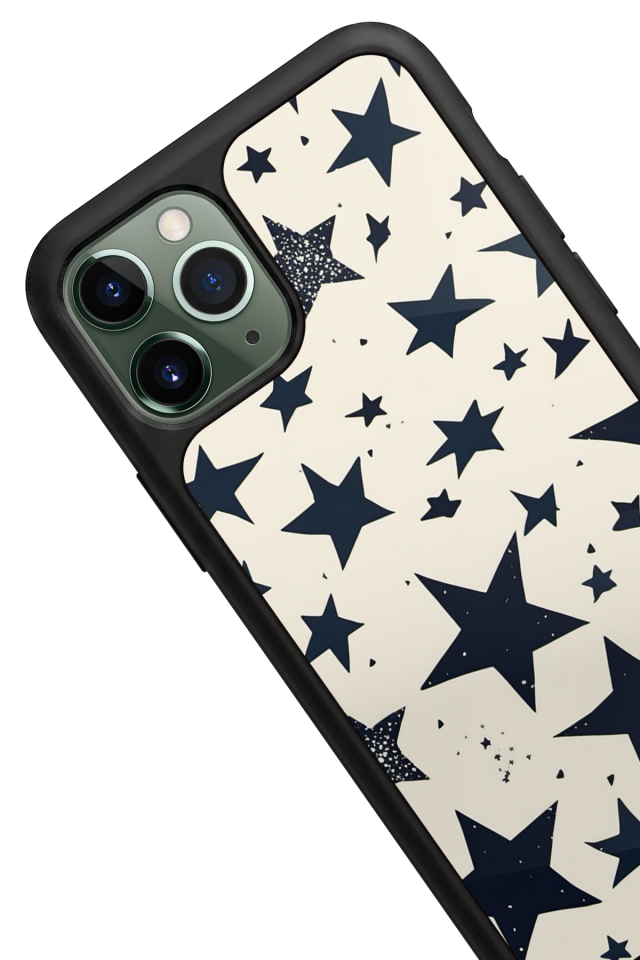 iPhone 11 Pro Uyumlu Retro Yildizlar Tasarımlı Glossy Premium Kılıf