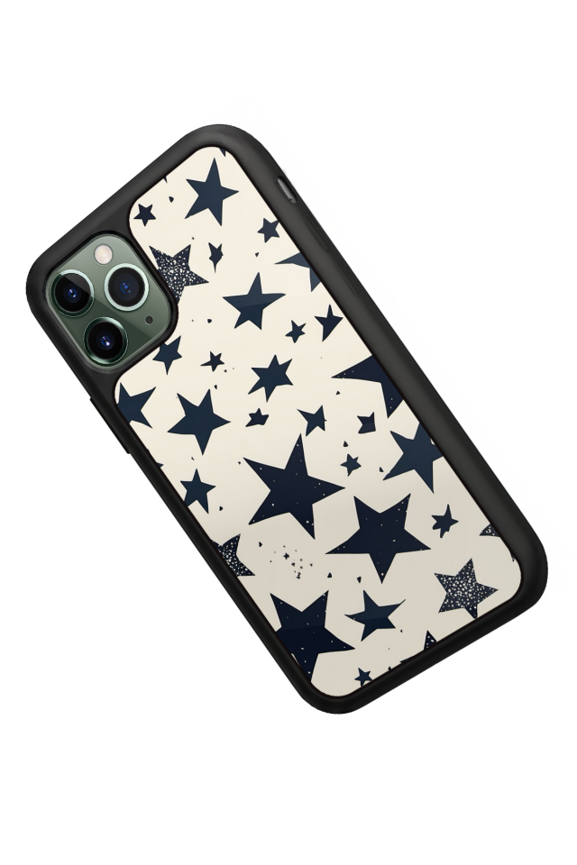 iPhone 11 Pro Uyumlu Retro Yildizlar Tasarımlı Glossy Premium Kılıf