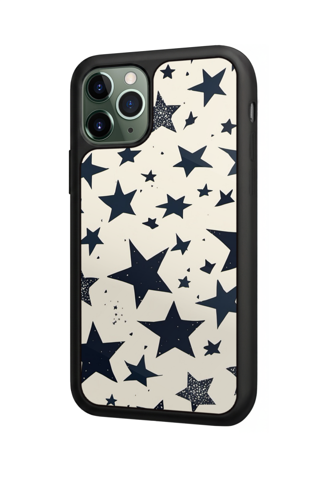 iPhone 11 Pro Uyumlu Retro Yildizlar Tasarımlı Glossy Premium Kılıf
