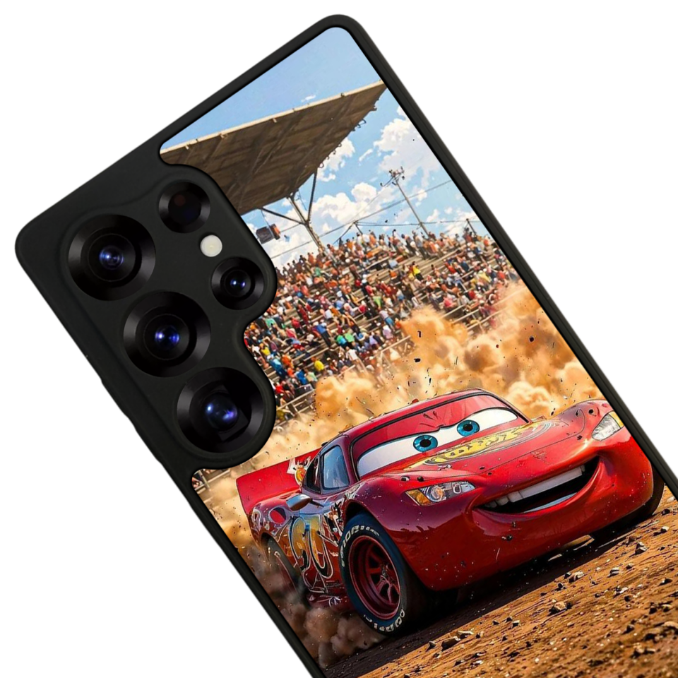Samsung Galaxy S25 Ultra Uyumlu Şimsek McQueen Tasarımlı Glossy Premium Kılıf