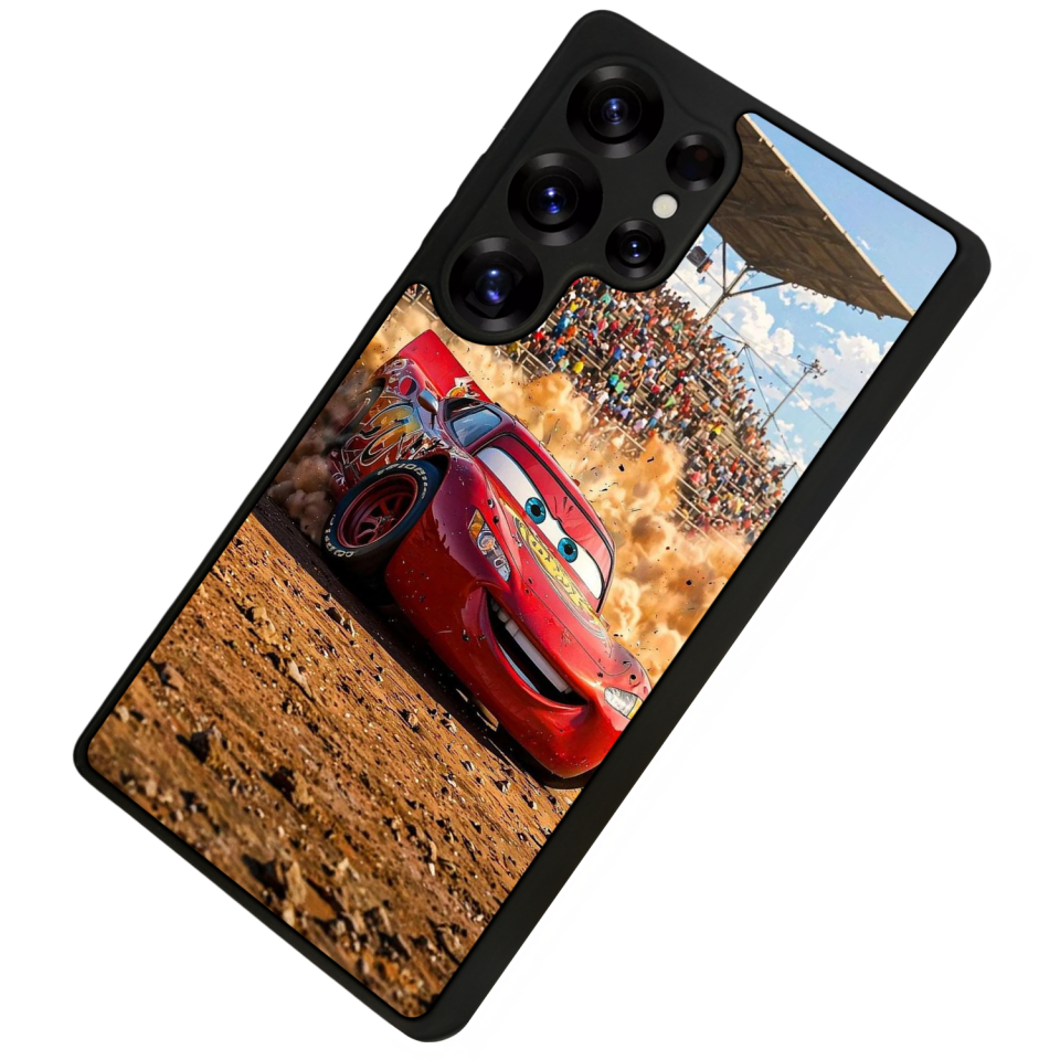 Samsung Galaxy S25 Ultra Uyumlu Şimsek McQueen Tasarımlı Glossy Premium Kılıf