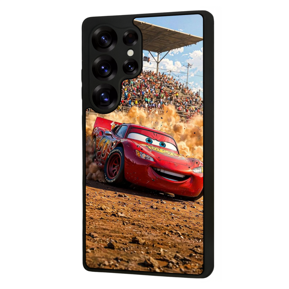 Samsung Galaxy S25 Ultra Uyumlu Şimsek McQueen Tasarımlı Glossy Premium Kılıf