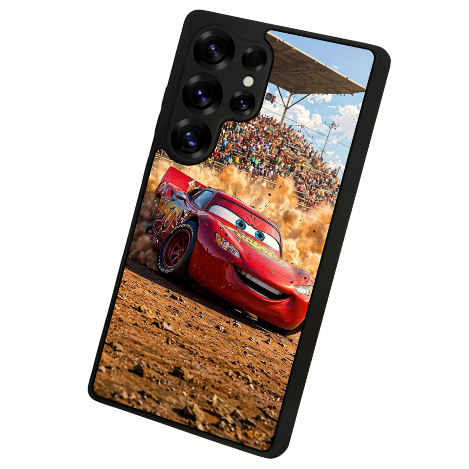 Samsung Galaxy S25 Ultra Uyumlu Şimsek McQueen Tasarımlı Glossy Premium Kılıf