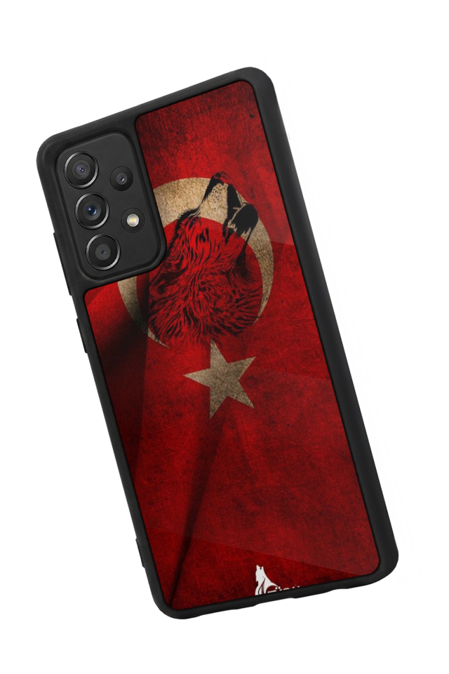 Samsung Galaxy A72 Uyumlu Türk Bayragi Tasarımlı Glossy Premium Kılıf