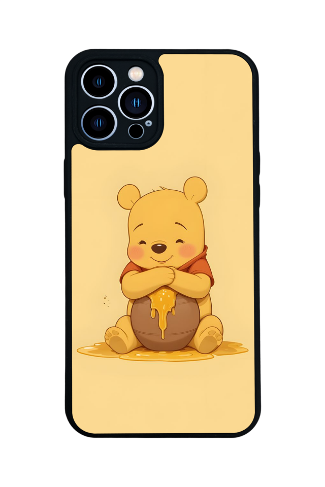 iPhone 13 Pro Max Uyumlu Winnie Tasarımlı Glossy Premium Kılıf