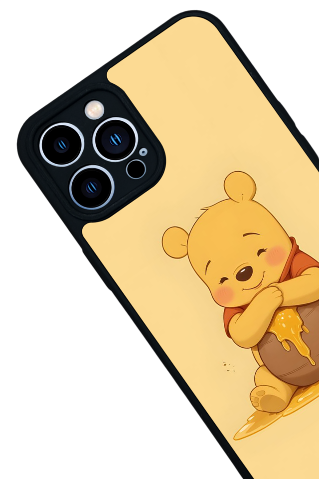 iPhone 13 Pro Max Uyumlu Winnie Tasarımlı Glossy Premium Kılıf