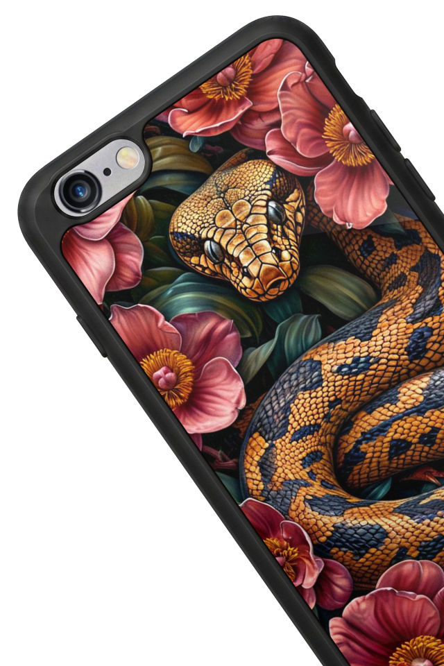iPhone 6s Plus Uyumlu Yılan Tasarımlı Glossy Premium Kılıf
