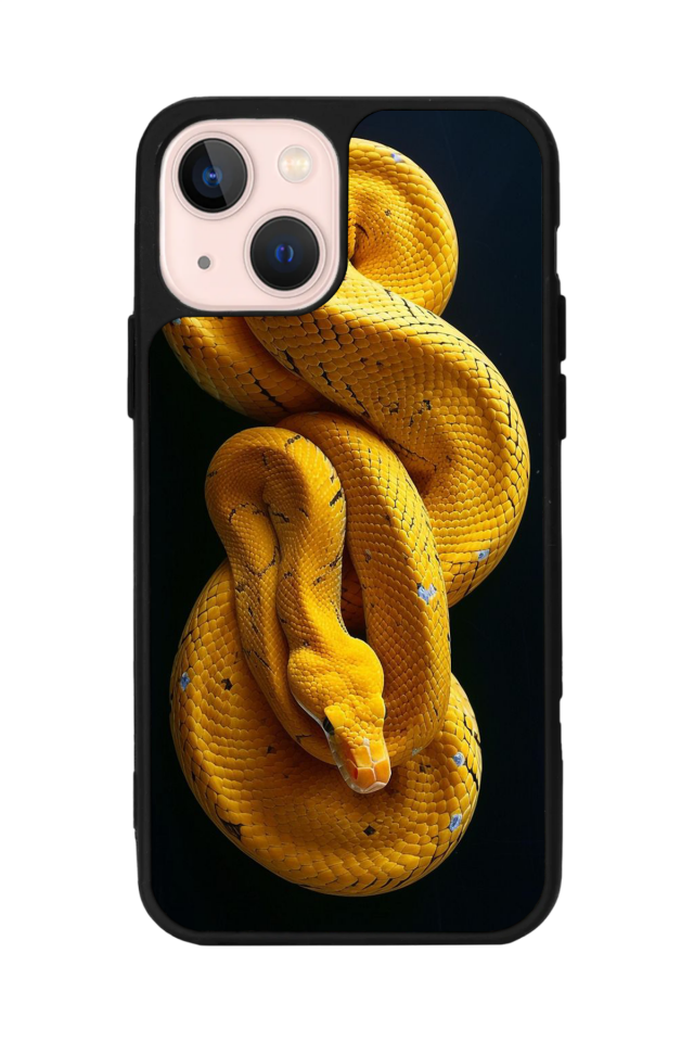 iPhone 15 Plus Uyumlu Yılan Tasarımlı Glossy Premium Kılıf